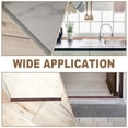 thumbnail image 7 of Floor Transition Strips, 6.56ft x 1.97"(LxW) Embossed Self Adhesive Vinyl Flooring Edging Trim PVC Flooring Flat Divider Strip Cover Strips for Joining Floor Gaps, Coffee Brown, 7 of 7