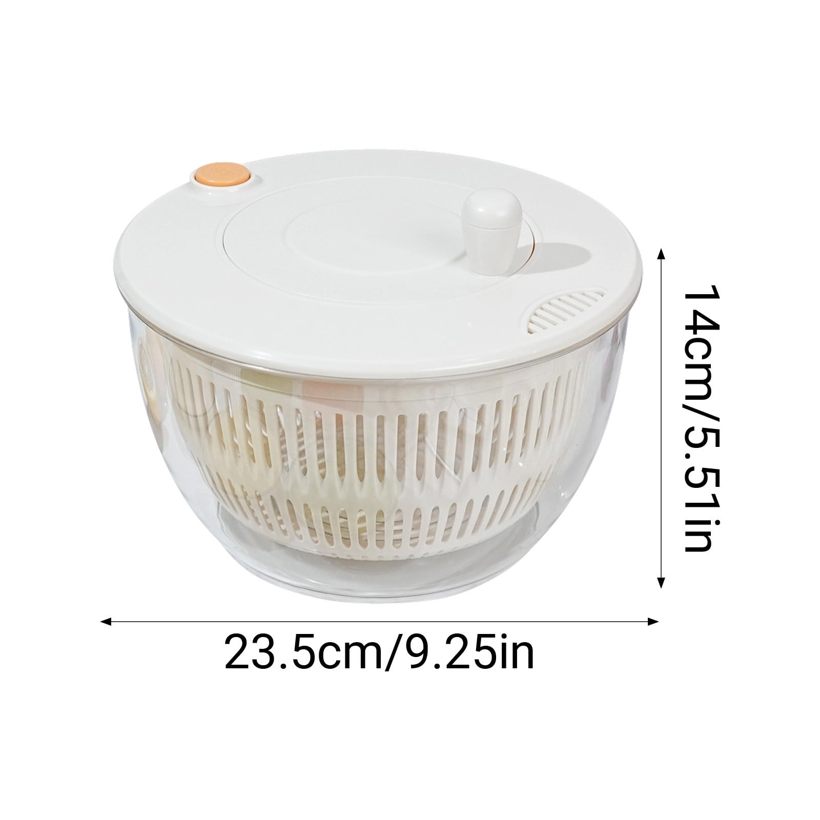 Vegetable Chopper Multifunctional Kitchen Slicer Manual Spinner Salad Shredder Food Processor Strainer Bowl with Multiple Blades Safety Guard Efficient Meal Prep Tool for Fruits Vegetables