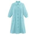 thumbnail image 1 of Botones de felpa suave en la parte delantera de Robe Collections Etc con bolsillos, 1 of 4