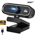 thumbnail image 1 of RONY Caméra Web 4K avec Mise au Point Automatique et Micro à Réduction de Bruit : Caméra PC Plug & Play pour Windows 11/10/8/7, Vista/7/8/10, Mac, Android, Linux, 1 of 10