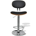 thumbnail image 6 of vidaXL Bar Stools 2 pcs Bent Wood and Faux Leather, 6 of 8