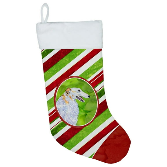 Carolines Treasures SS4544-CS Borzoi Winter Snowflakes Christmas Stocking SS4544 Large multicolor