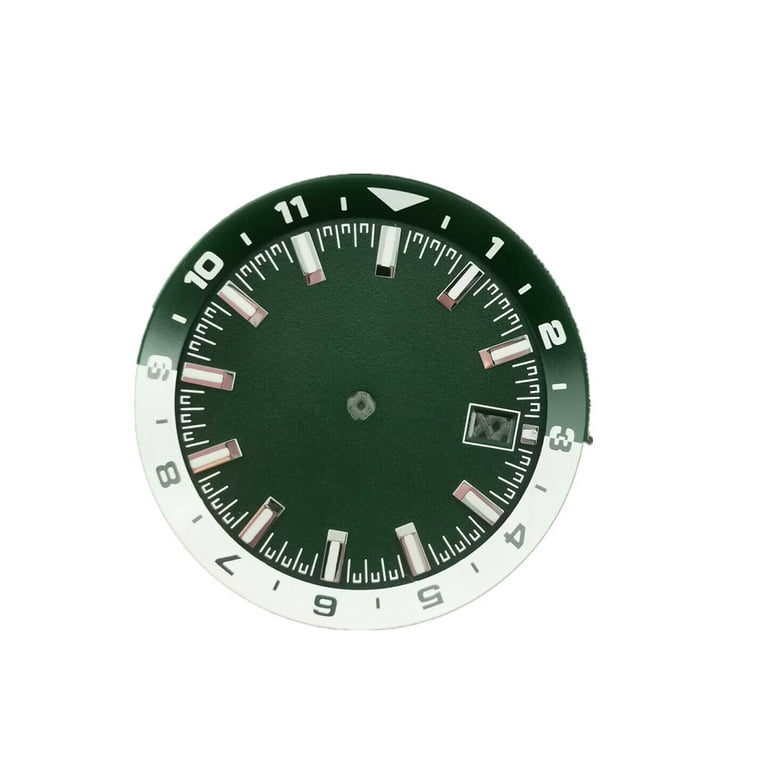 Soldat kvarter Brandy Green Luminous Watch Dial Replacement Parts For Seiko (NH35 NH35A )  Accessories - Walmart.com