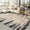 Black, variant on GlowSol 2'x6' Hallway Runner Rug Washable Modern Abstract Runners Indoor Bedroom Runner Rug for Laundry Room Bedside, Brown
