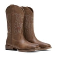 thumbnail image 3 of DREAM PAIRS Women's Cowboy Boots Mid Calf Western Cowgirl Boots Wide Square Toe Pull-On Embroidered Boots with Block Heel, 3 of 8
