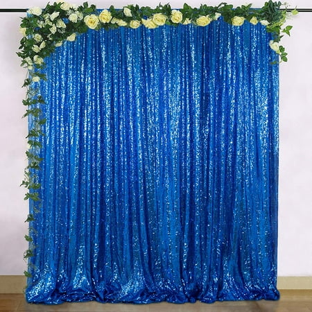 Sequin Curtain Royal Blue 4FTx8FT Sequin Photo Backdrop Royal Blue ...