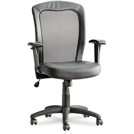 Best Easton Series Mesh/Leather Mid-Back Synchro-Tilt Chair ALEEA42ME10B
