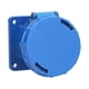 thumbnail image 2 of Ensemble de prises et fiches industrielles 220-250 V 63 A 2P+E IP67, connecteur étanche, prise dissimulée, 3 broches, triphasé, 2 of 4