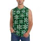 thumbnail image 1 of Fotbe Christmas Pattern At Buffalo Plaid Men's Camiseta sin Mangas Estampada para Hombres, Playera Casual para Gimnasio, Entrenamiento, Playa-Medium, 1 of 7