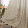 thumbnail image 4 of JIUZHEN Ombre Blackout Curtains for Living Room - Gradient Energy Saving Grommet Top Thermal Insulated Room Darkening Window Drapes for Bedroom, 2 Panels, 52 x 96 Inches Long, Taupe, 4 of 7