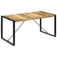 thumbnail image 1 of vidaXL Dining Table 160x80x75 cm Solid Mango Wood, 1 of 5