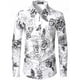 thumbnail image 1 of Camisas hawaianas con flores camisas casuales de manga larga camisas de moda para hombres blusas de playa cubanas ropa para hombres camisas con flores vuelta, 1 of 6