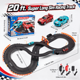 thumbnail image 2 of Lictin Slot Car Race Track Set, Dual Electric Race Car Track with 2 High-Speed Cars & 2 Electric Controller, Racing Slot Car Track Toy Gift for Kids Boys Ages 4-12, 2 of 8