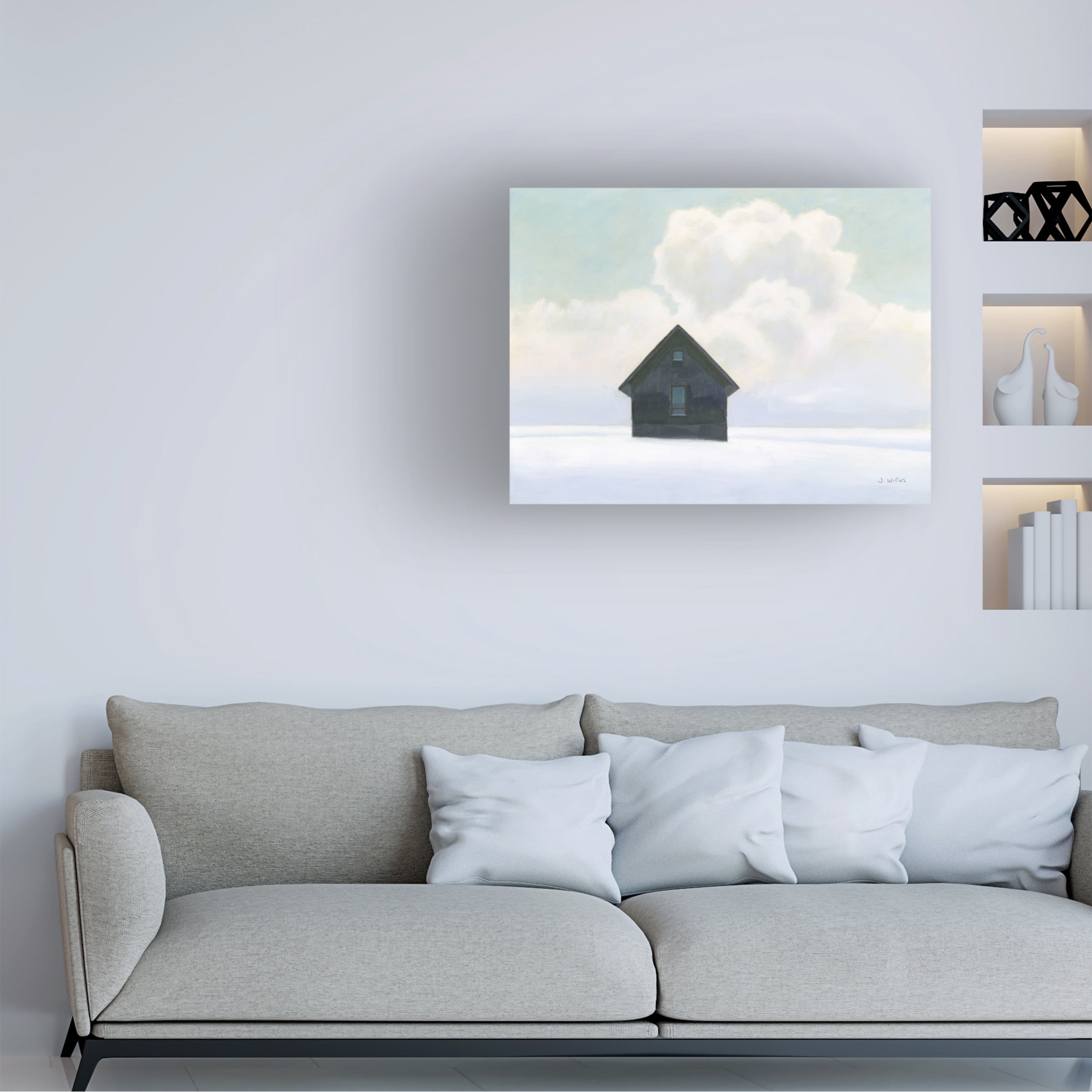 James Wiens 'Lonely Winter Landscape I' Canvas Art
