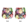 thumbnail image 5 of Lsque Easter Eggs Printed Women's Running Shorts with Liner Pockets,Elastic Quick Dry Workout Athletic Gym Yoga Shorts,Womens High Waist Shorts-XX-Large, 5 of 9