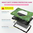 thumbnail image 5 of Dteck Rugged Case for Samsung Galaxy Tab A7 10.4 inch 2020 SM-T500 T505, Heavy Duty Three Layer Hybrid High Impact Shockproof Case with 360 Rotating Handle Stand, Camouflage, 5 of 8