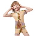 thumbnail image 4 of Tinker Bell Boys 2-Piece Swimsuit Set, Short Sleeve Rash Guard & Swim Trunks, 4 of 7