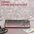 thumbnail image 2 of ATTACK SHARK X98PRO Wireless Gaming Keyboard, 99 Keys Wireless Mechanical Keyboard with LED Color Display & Number Pad, 2 of 8