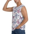 thumbnail image 3 of Disketp Butterflies In Pastel Sleeveless Tshirts For Men, Muscle Shirts For Men Dry Fit Tank Top-Small, 3 of 8