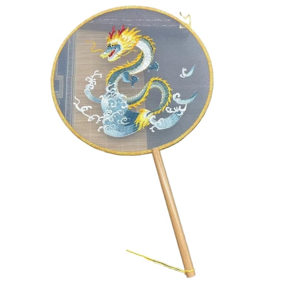 Classical Dance Su Embroidery Fan Double-sided Embroidery Retro Handheld Fan Home Decoration
