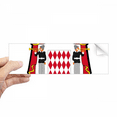thumbnail image 1 of Principality of Monaco National Emblem Rectangle Bumper Sticker Notebook Window Decal, 1 of 1