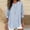 Blue, variant on Pxiakgy Women's Striped Shirt Long Sleeve Notched Crew Neck Button Down Casual Blouse Tops Linen Shirts for Women 2025 Trendy Summer Long Sleeve Tops Dressy Casual Loose Boho Cute Blouses Blue L