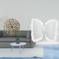 thumbnail image 2 of Escultura para colgar en la pared,Decoración de pared de metal para sala de estar,dormitorio y exterior.,Cojín con lazo bonito,Almohada con forma de lazo,bonito cojín decorativo con, 2 of 8