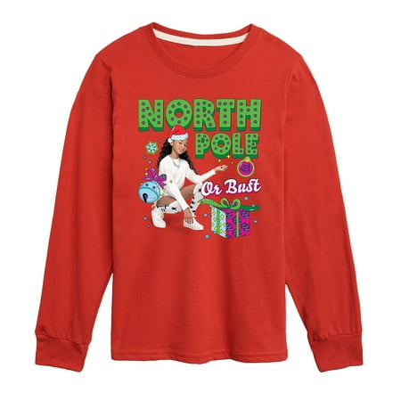 

Lay Lay - North Pole Or Bust - Toddler And Youth Long Sleeve Graphic T-Shirt