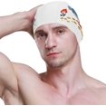 thumbnail image 3 of FYBTO Swimming Cap Goose Flower Butterfly Watercolour Unisex Adult FYBTO Polyester, 3 of 4