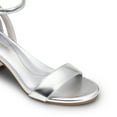 thumbnail image 5 of DREAM PAIRS Women's Chunk Low Heels Open Round Toe Ankle Strap Block Heels Party Dress Wedding Sandals, 5 of 5