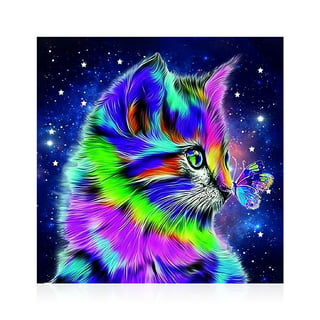 GetUSCart- Jewel Art cat Diamond Art DIY Diamond Painting Kits, 5D