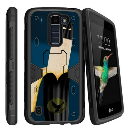 Banana 3 Production Case - LG K8 | Escape 3 Dual Layer Shock Resistant MAX DEFENSE Heavy Duty Case with Built In Kickstand - Bat Banana Man