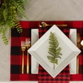 thumbnail image 2 of Design Imports Z02424 Red & Black Reversible Gingham & Buffalo Check Placemat - Set of 4, 2 of 2