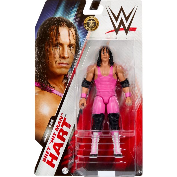WWE Bret “Hit Man” Hart Action Figure, 6-inch Collectible