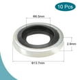 thumbnail image 2 of Uxcell M8 13.7x6.5x2.9mm Carbon Steel NBR Bonded Sealing Washer Gasket 10 Count, 2 of 5