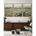 thumbnail image 4 of Drsoum Vintage Wall Art 16x24in3pcs Natural Framed Rustic Meadow Sea of Wildflower Field Landscape Painting Retro Floral Scenery Farmhouse Kitchen Decor, 4 of 5