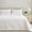 White, variant on Exclusivo Mezcla Ultrasonic King Size Quilt Set White, 3 Pieces Lightweight Bedspread Leaf Pattern Bed Cover Soft Microfiber Coverlet Bedding Set for All Seasons