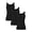 3 Pack-Black, variant on 3 Pack Women Scoop Neck Tank Tops Sleeveless Casual Shirts Racerback Basic Strap Slim Fitted Undershirts Racerback Summer Tee(3C,L)