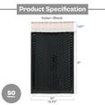 thumbnail image 4 of PSBM Black Bubble Mailers 13.75" x 11" 50 Pcs Padded Metallic Envelopes Self Seal for Shipping Purpose, 4 of 6