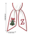 thumbnail image 2 of Personalized Christmas Wreath Sash with Monogram and Embroidery Christmas Tree for Front Door, Z, 2 of 6