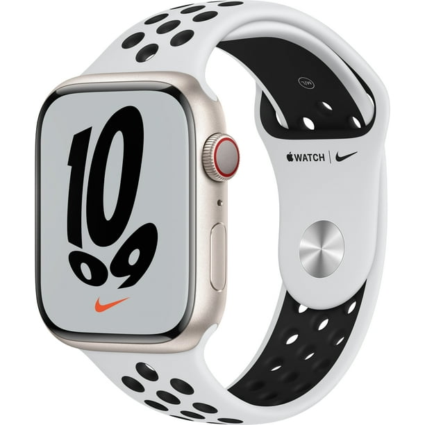 Apple Watch Nike Series 7 GPS, 45mm Starlight Aluminium Case with