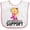 White and Pink, variant on Inktastic Cleft Palate Cleft Lip Support Lion Boys or Girls Baby Bib