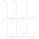 thumbnail image 1 of 6Pcs Flower Basket Peg Fence Hook Wall Hanging Flowerpot Hanging Hooks Garden Planter Clothes Hanger (White), 1 of 5