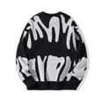 thumbnail image 2 of Men's Abstract Pattern Crew Neck Pullover Sweater Long Sleeve Casual Knit Top, 2 of 4