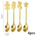 thumbnail image 1 of Adornos navideños para decoración del hogar, 4 piezas, cuchara, tenedor, recuerdo de navidad, regalos de amigos, adorno de Navidad, regalo de Año Nuevo, 1 of 4
