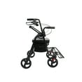 thumbnail image 7 of KMINA - Rollator Wheelchair Combo Narrow, 2 in 1 Rollator Walker & Transport Chair Black, 7 of 7