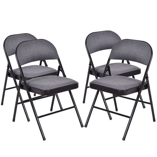 small white folding chairs