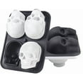 thumbnail image 3 of Skull Ice Cube Mold，Skull Cake Pan Silicone Mold，6-Cavity Silicone, or Halloween & Party Drinks (6 Cavity Large Mold), 3 of 10