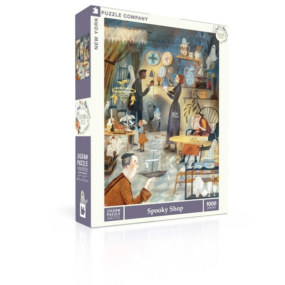 New York Puzzle Company Spooky Shop 1000 Piece Jigsaw Puzzle