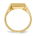 thumbnail image 2 of 14K Yellow Gold Ring Band Signet 12.0x12.0mm Open Back Men's, Size 5, 2 of 5